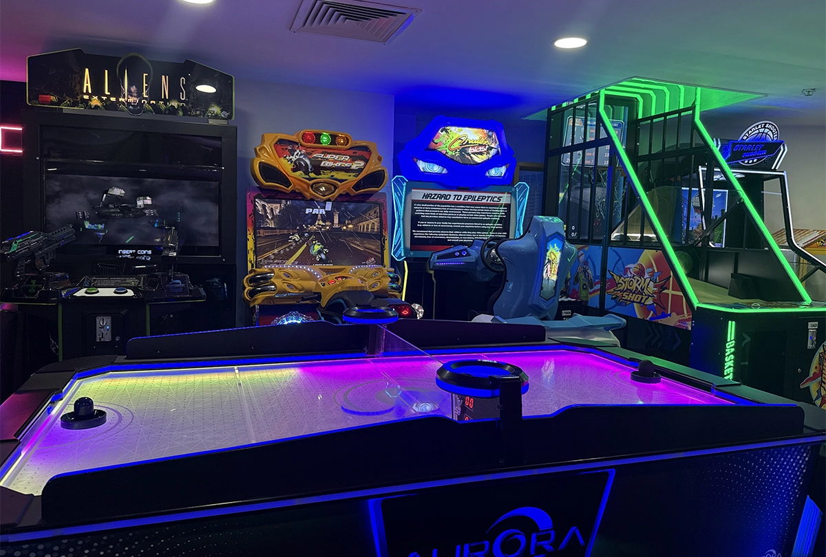 Arcade machines at Green Nature Arcade in Marmaris