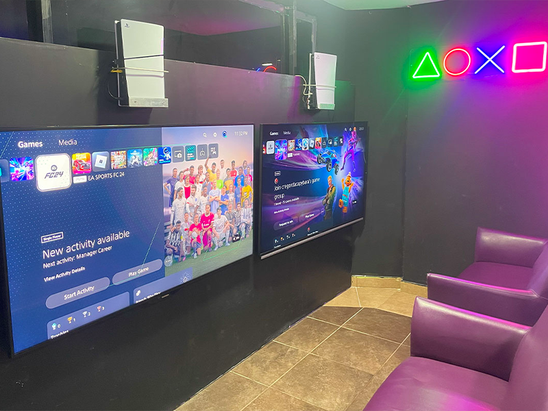 PlayStation 5 gaming area at Green Nature Arcade Marmaris